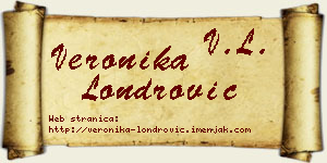 Veronika Londrović vizit kartica